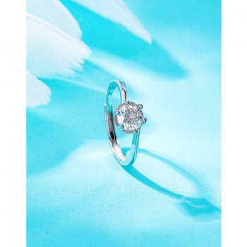 Adjustable Zircon Ring